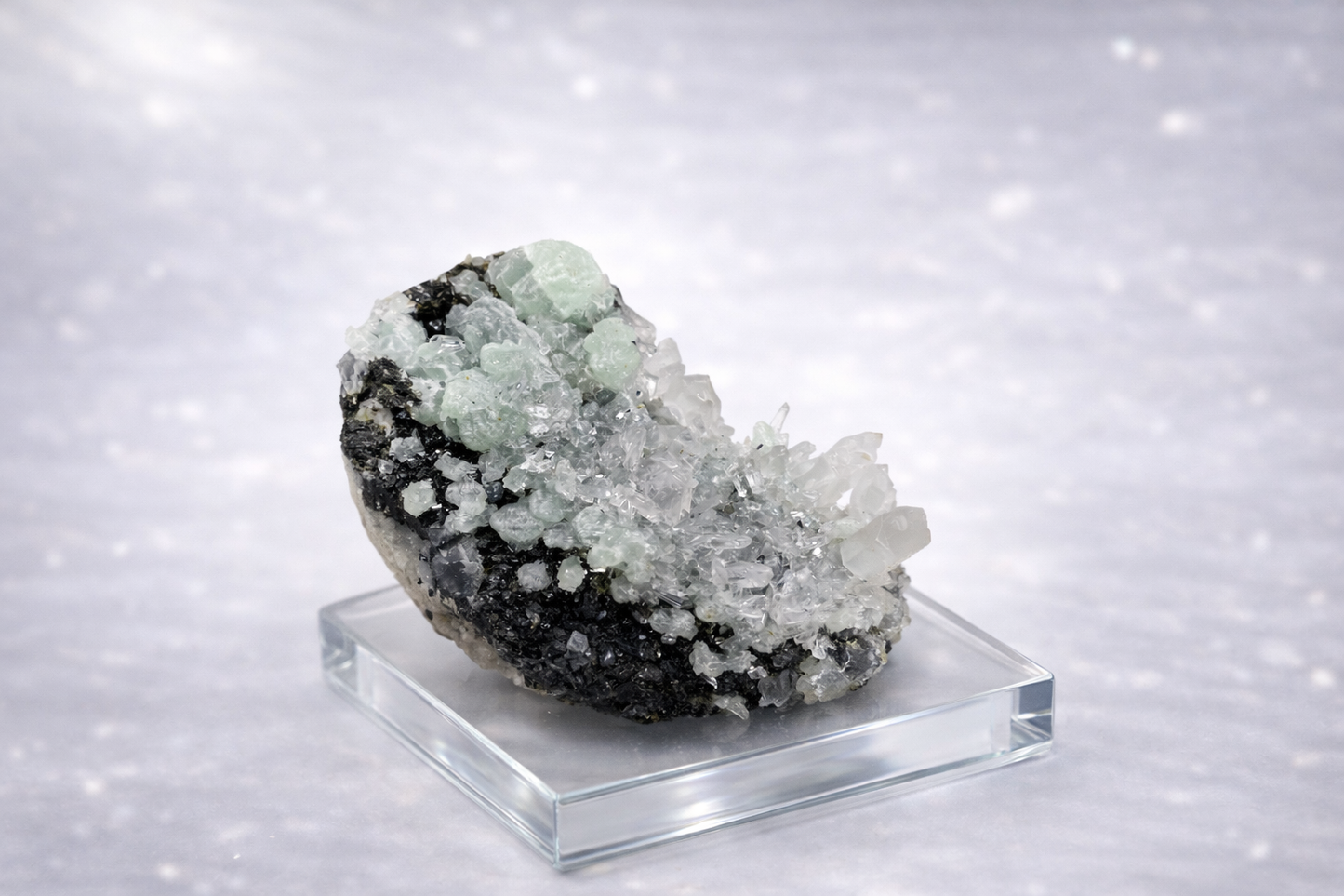 Prehnite with quartz