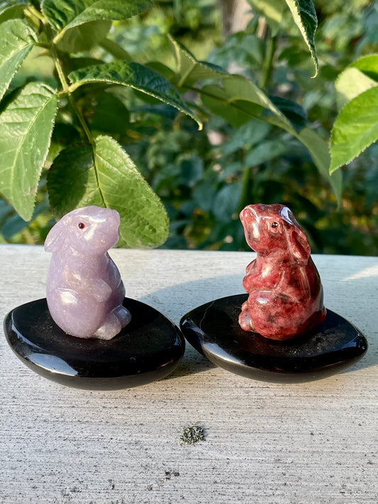 Rhodonite/Lepidolite Rabbit