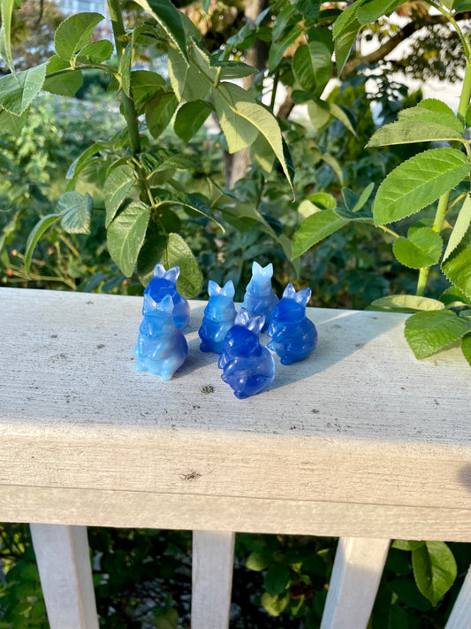 Blue Opalite Bunnies