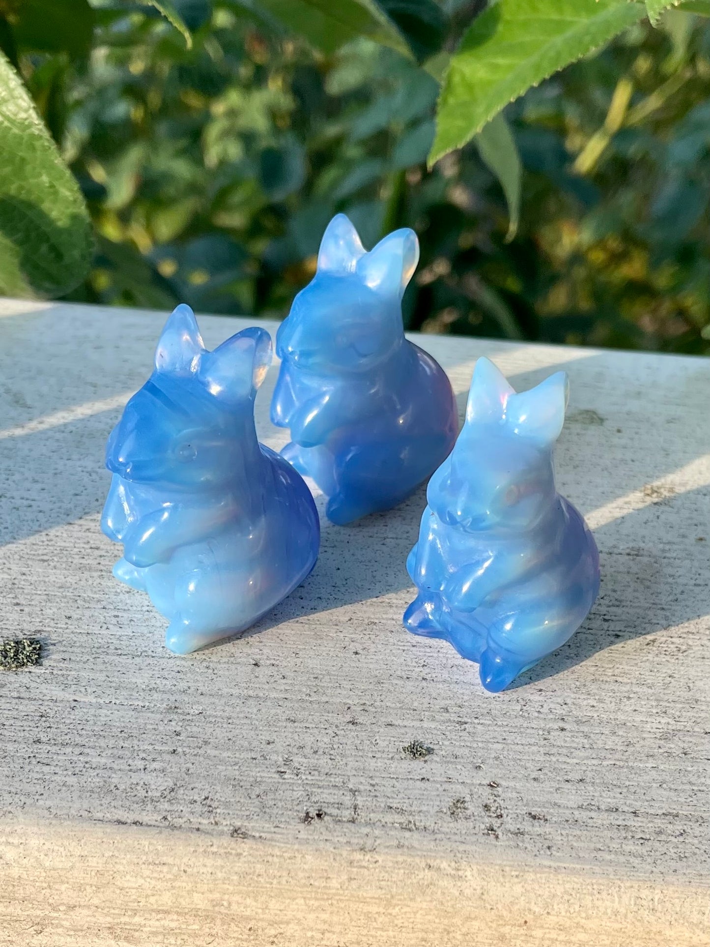 Blue Opalite Bunnies