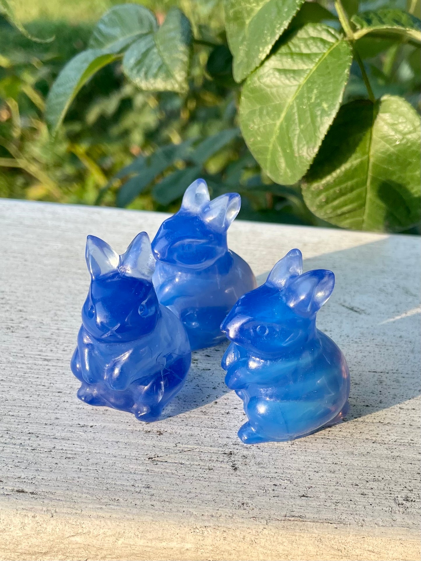 Blue Opalite Bunnies