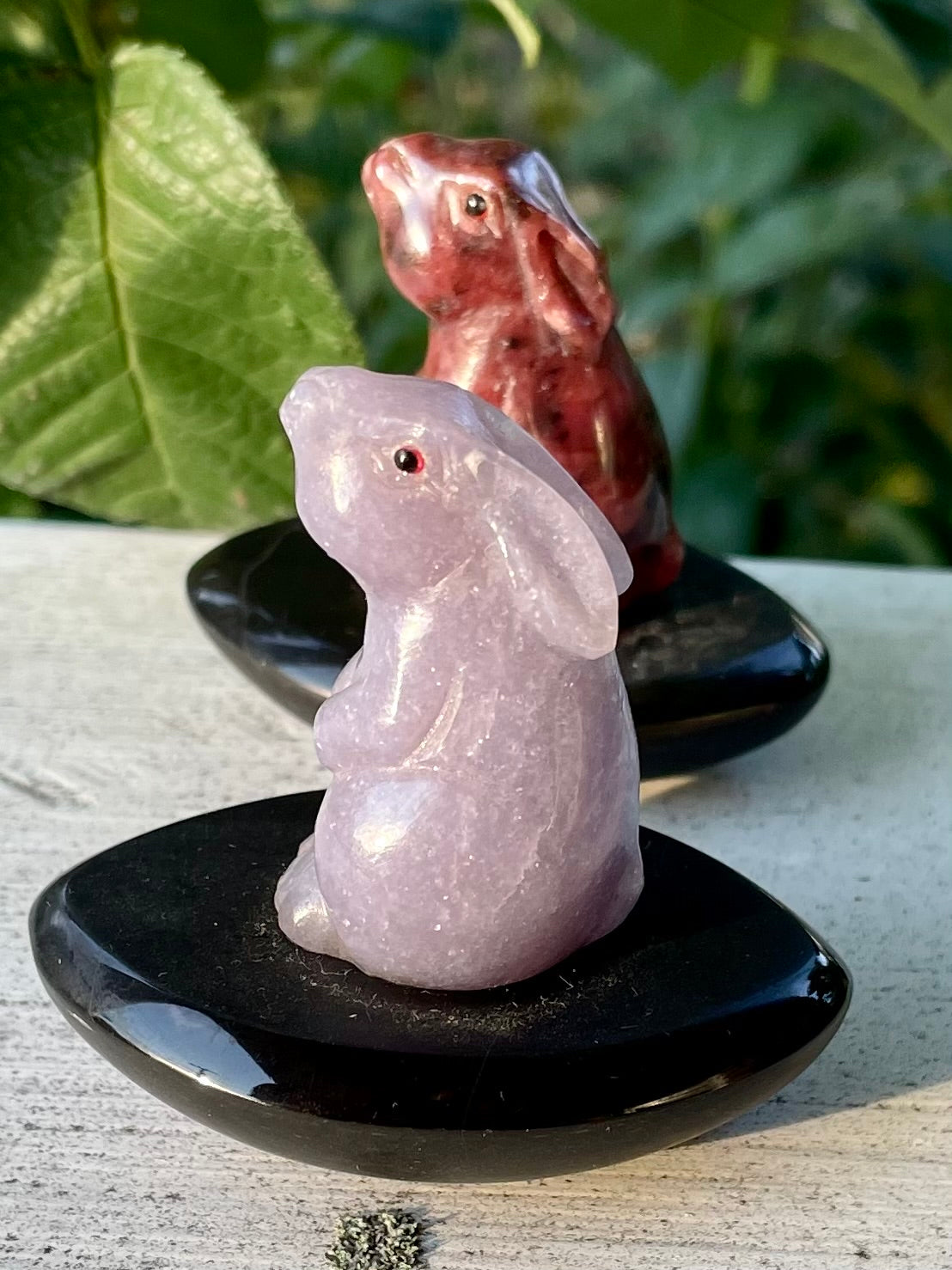 Rhodonite/Lepidolite Rabbit