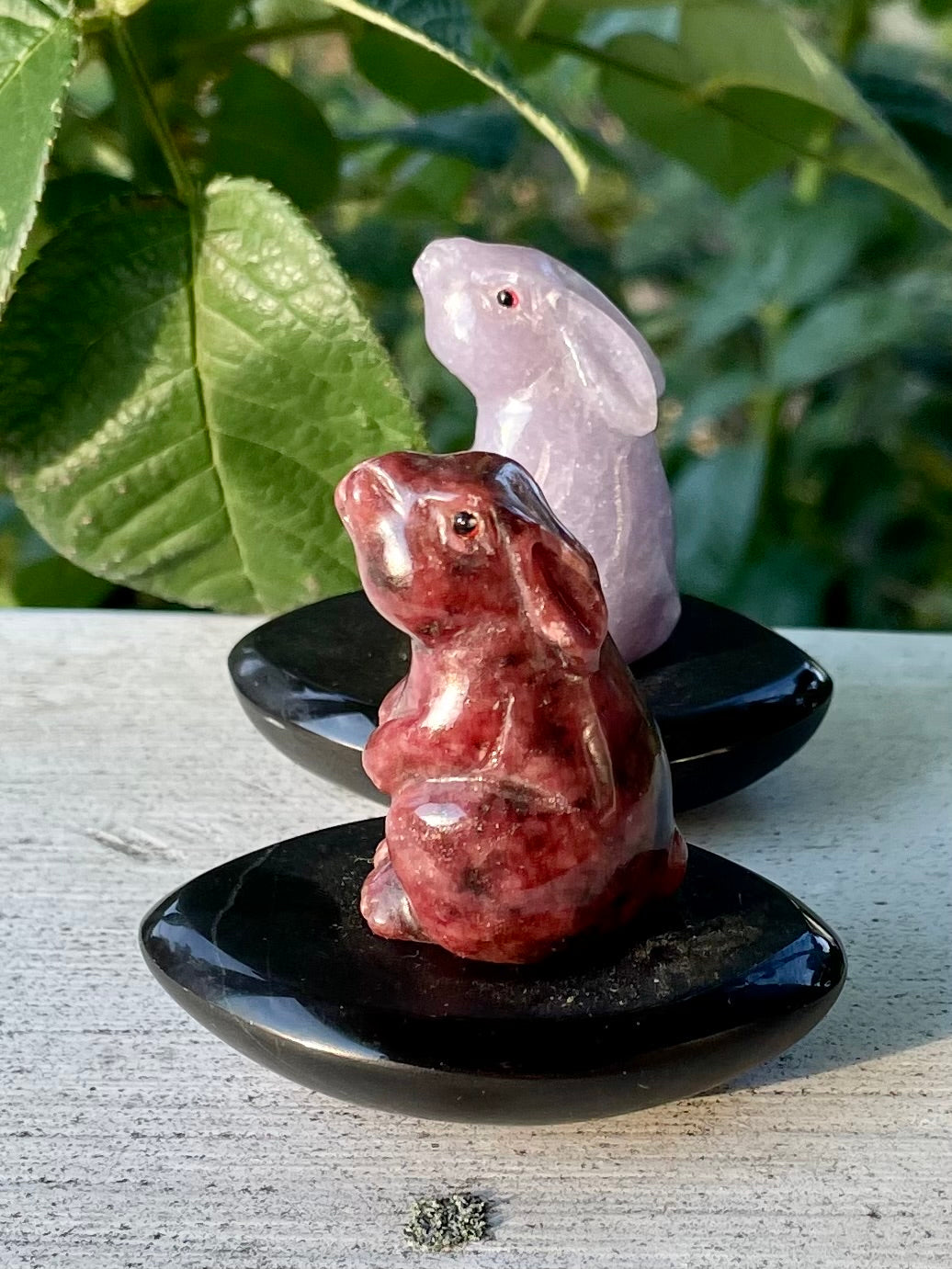 Rhodonite/Lepidolite Rabbit