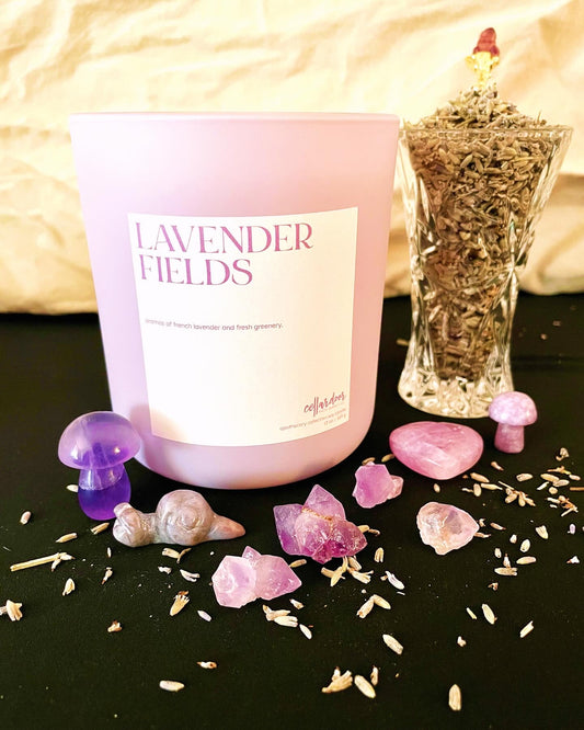 Lavender Fields Crystal Candle