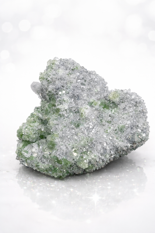 Sugar Fluorite with quartz