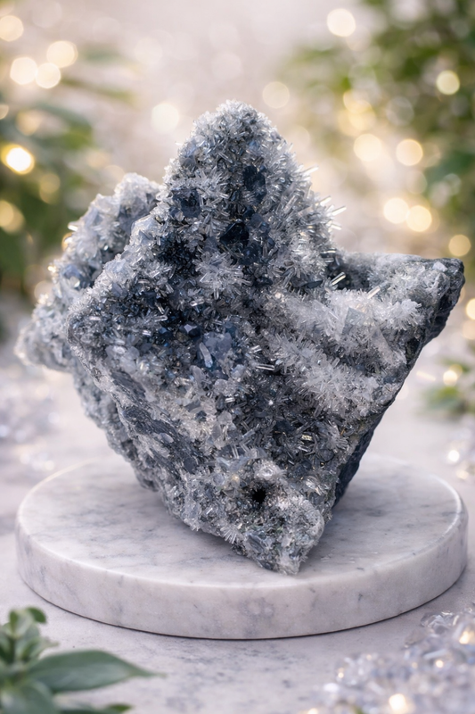 Fluorite with Clear Quartz Speciman