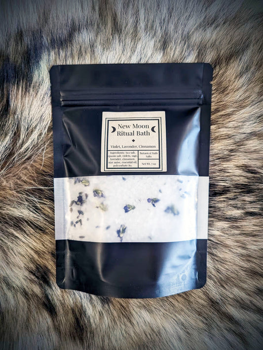 NEW MOON Ritual Bath Salts