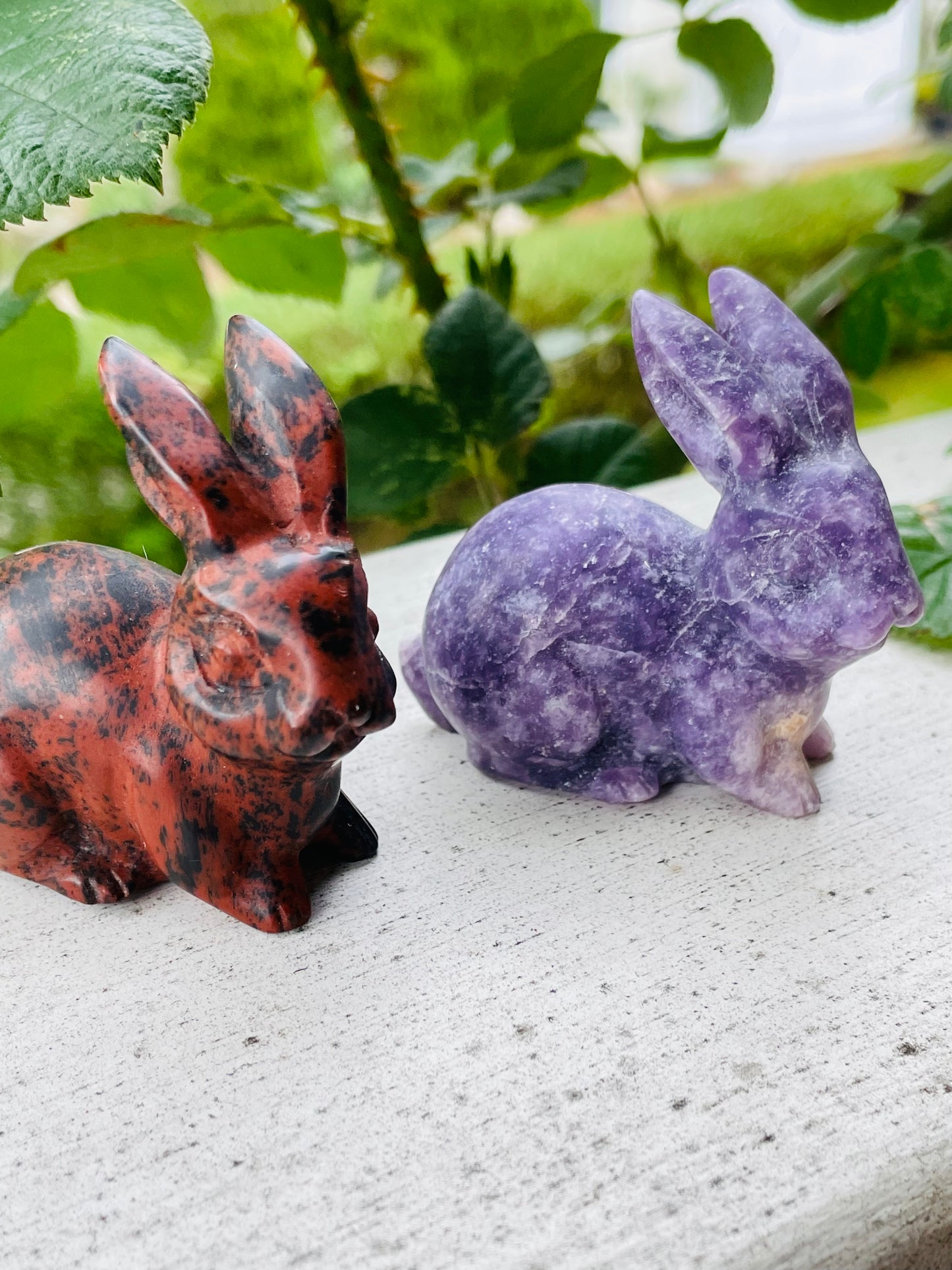 Mahogany Obsidian & Lepidolite Rabbit