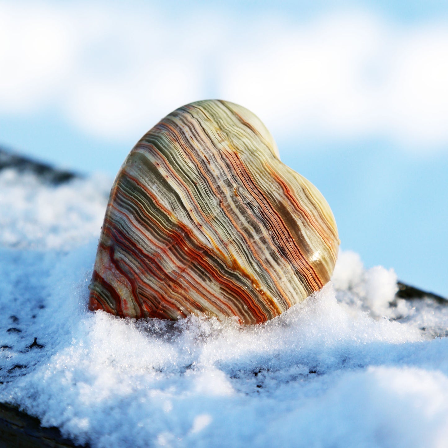 Banded Onyx Heart