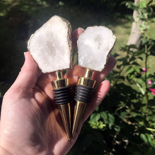 Druzy Agate Wine Stopper