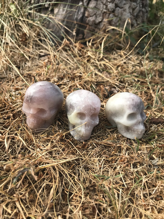 Small Purple Agate Skulls