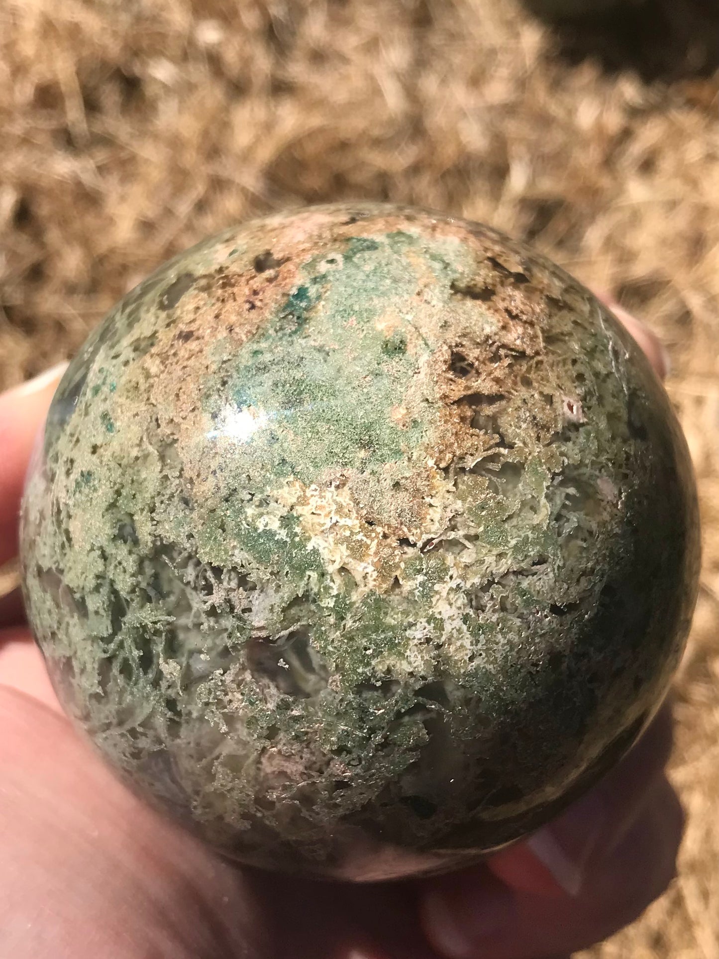 Moss Agate Sphere