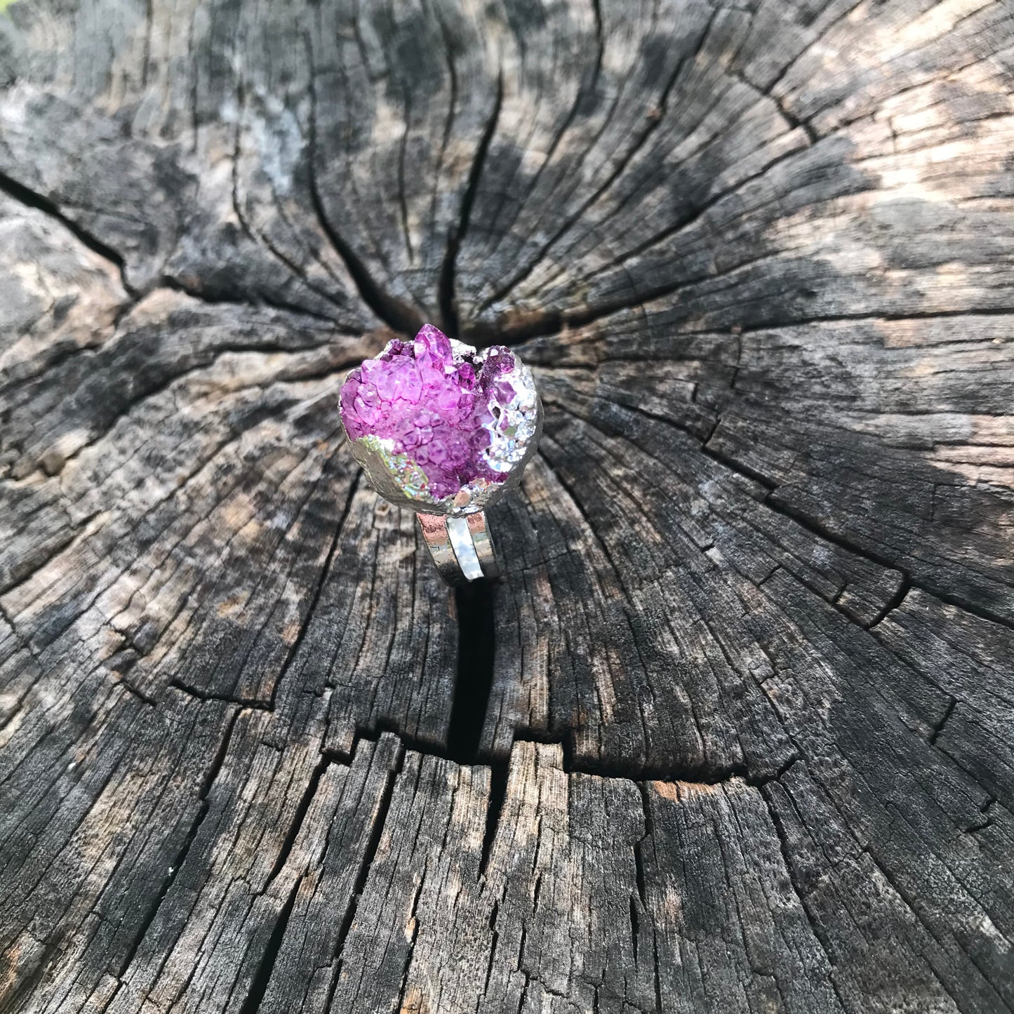 Dyed Quartz Ring