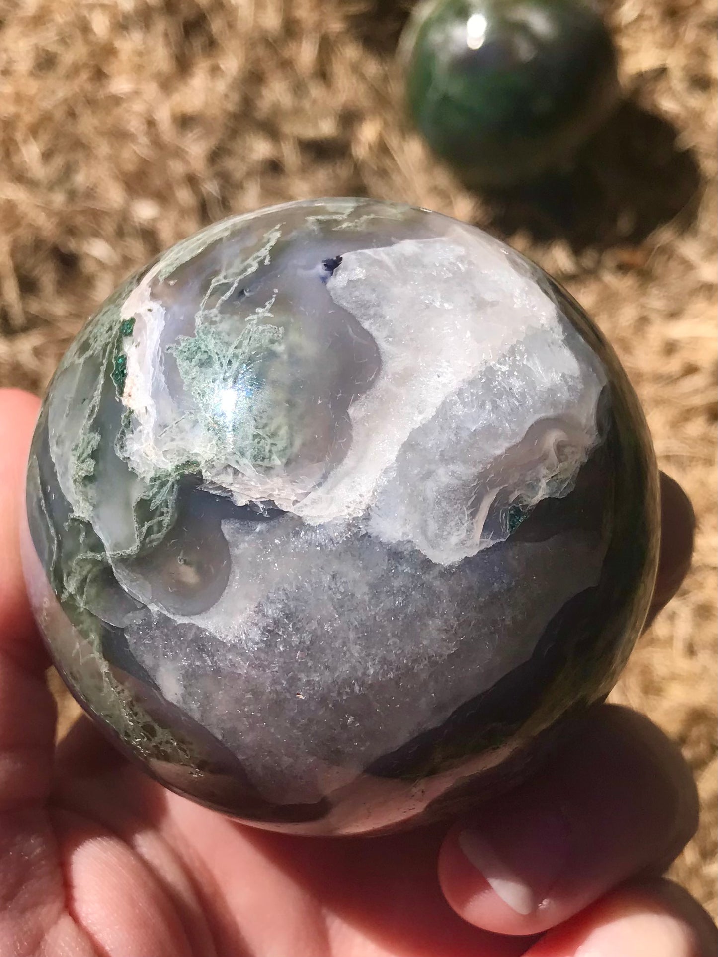 Moss Agate Sphere