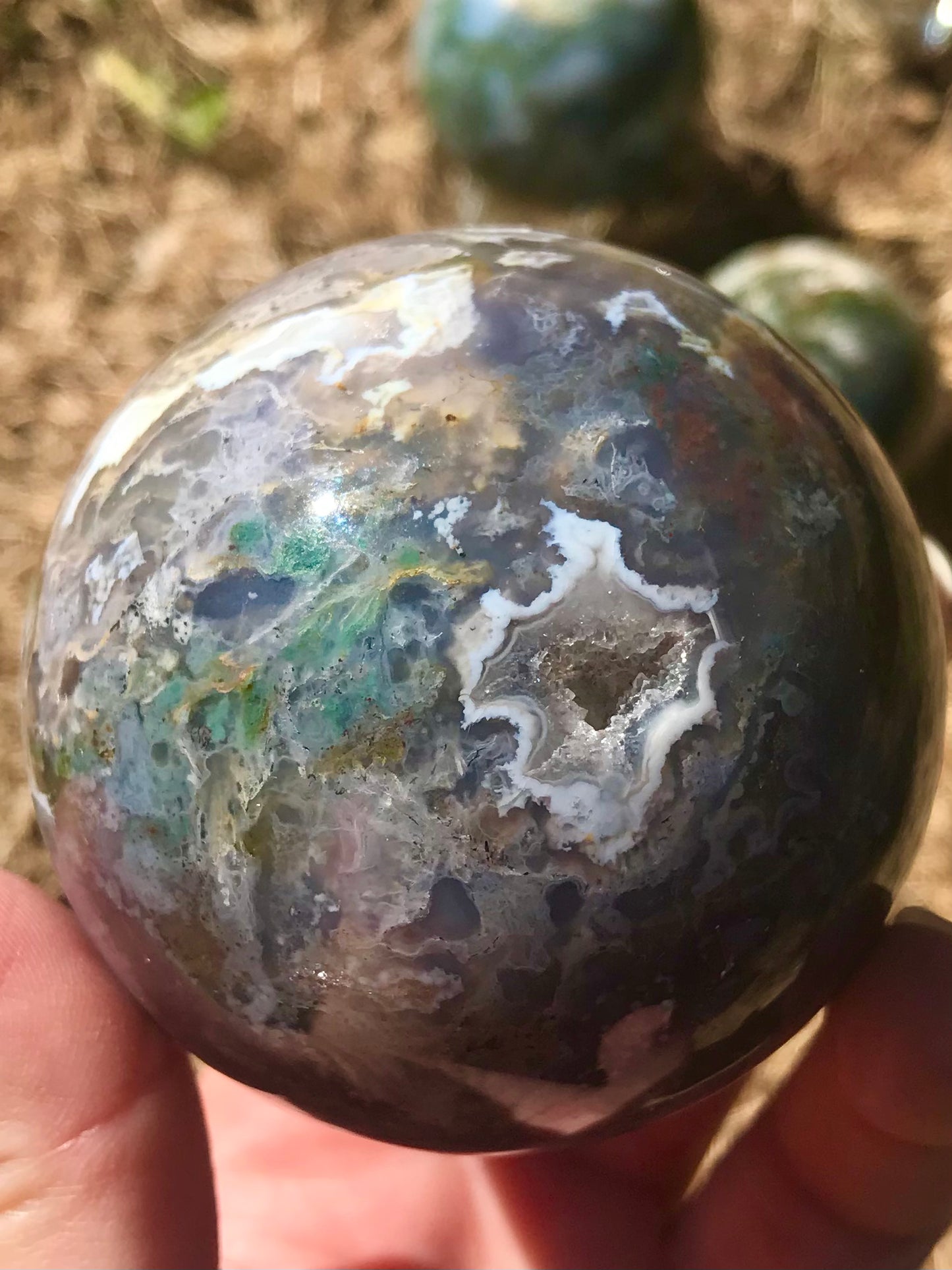 Moss Agate Sphere