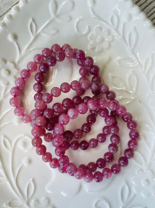 Lavender Rose Quartz Bracelet