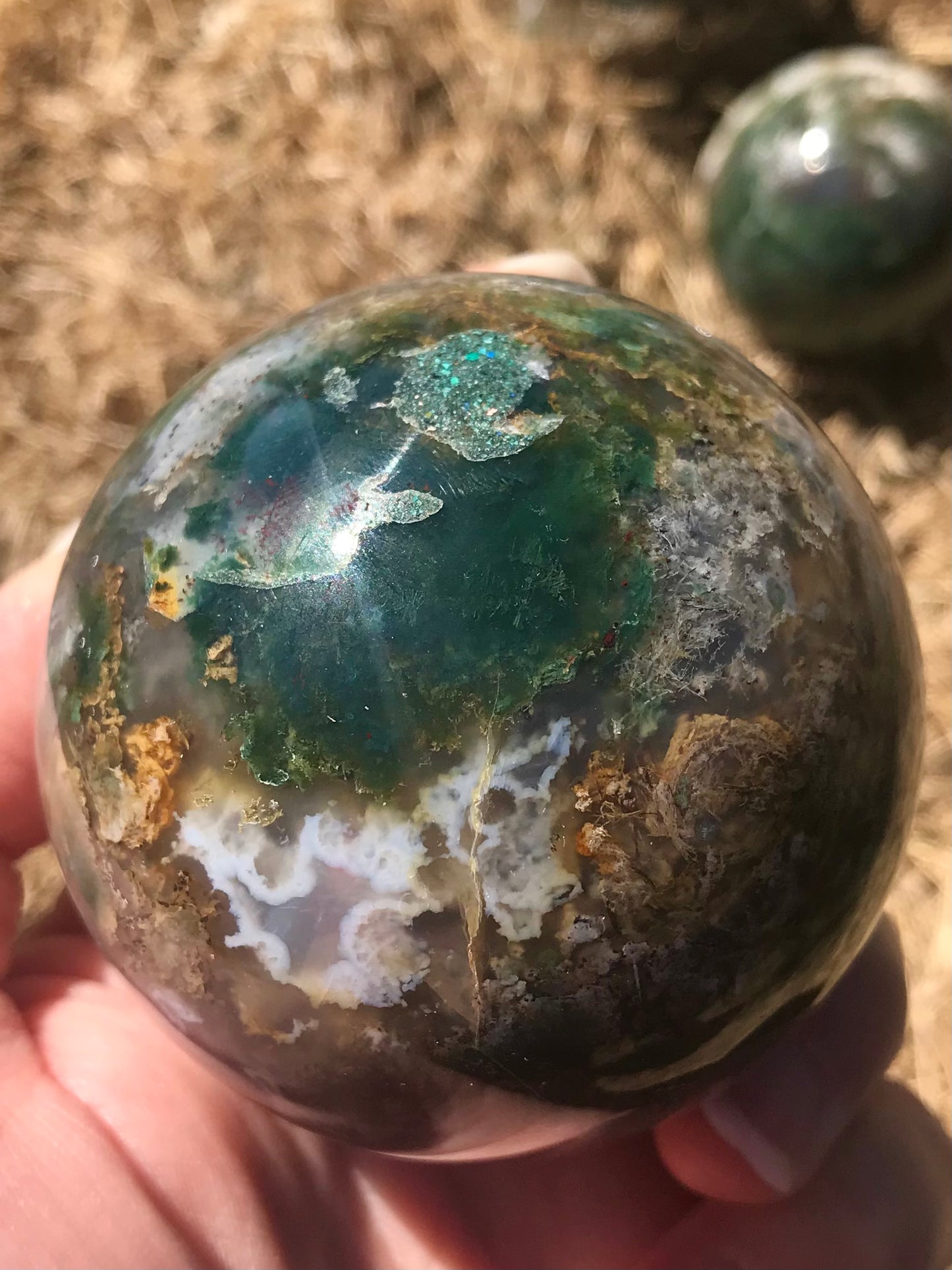 Moss Agate Sphere