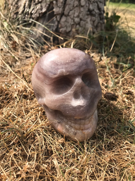 Purple Agate Skull