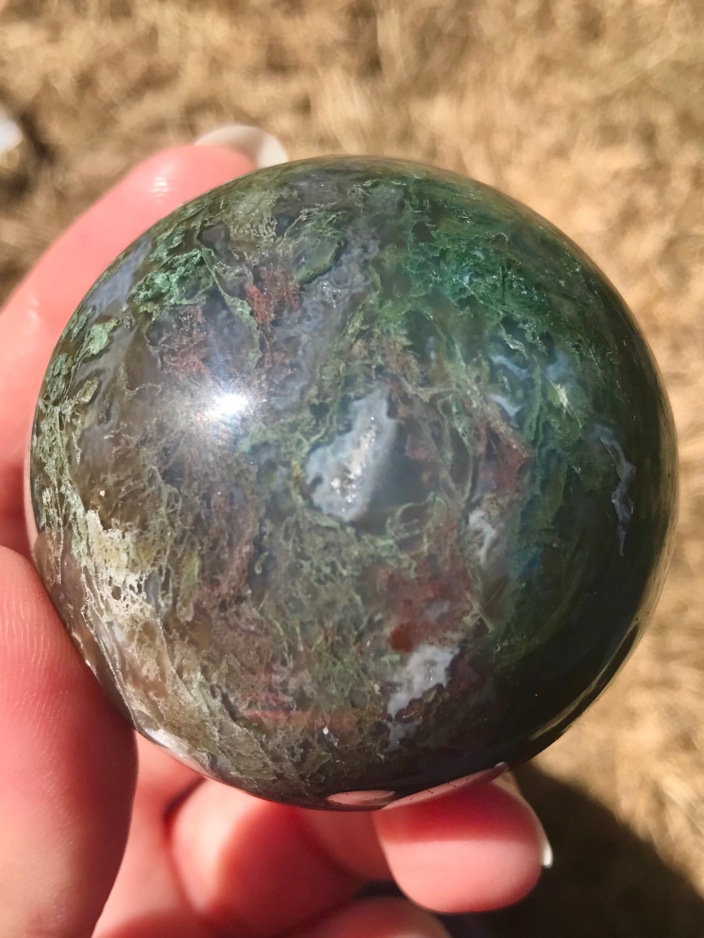 Moss Agate Sphere