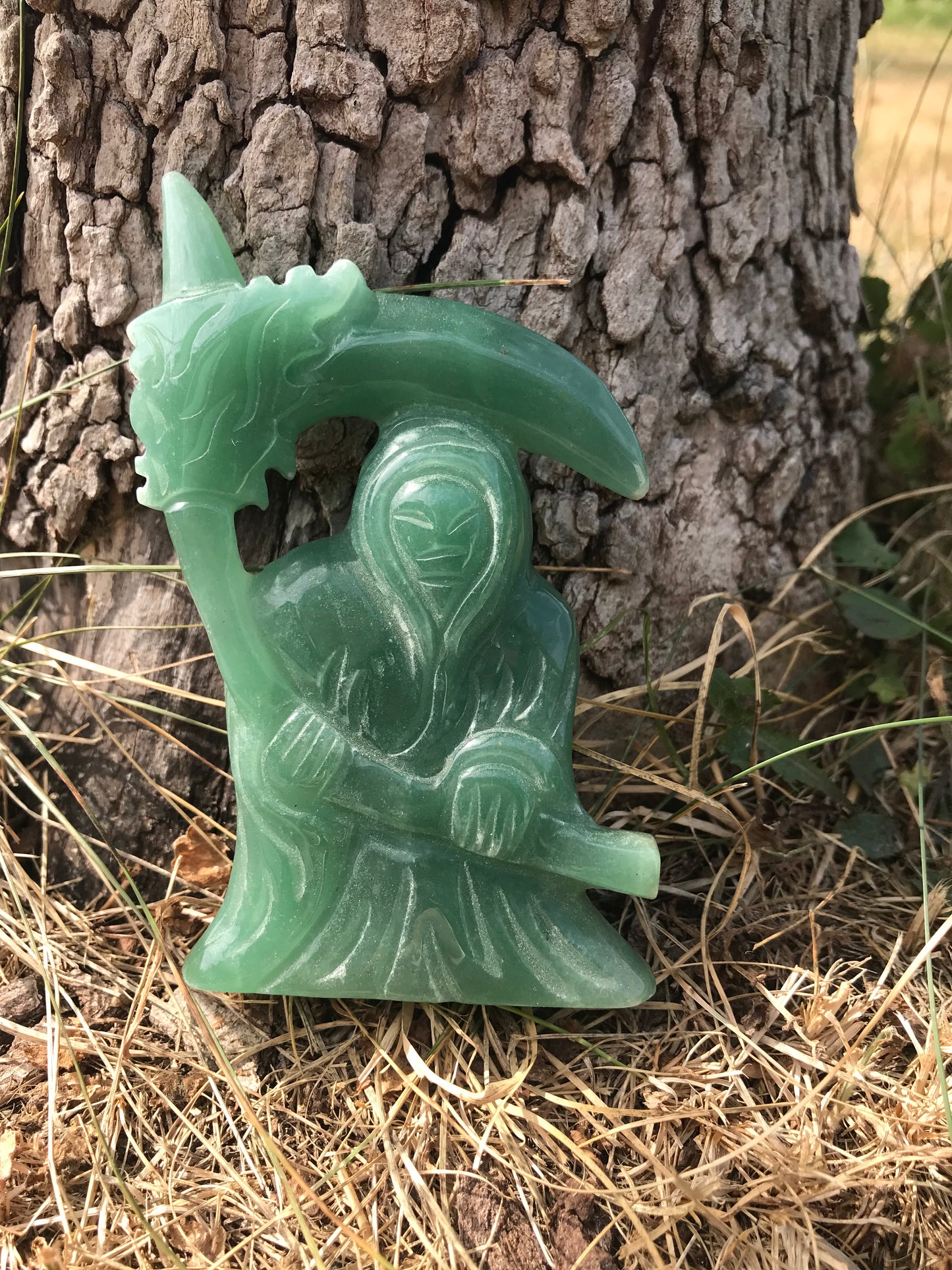 Green Aventurine Grim Reaper