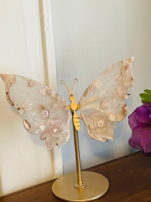 Flower Agate Butterfly Wings