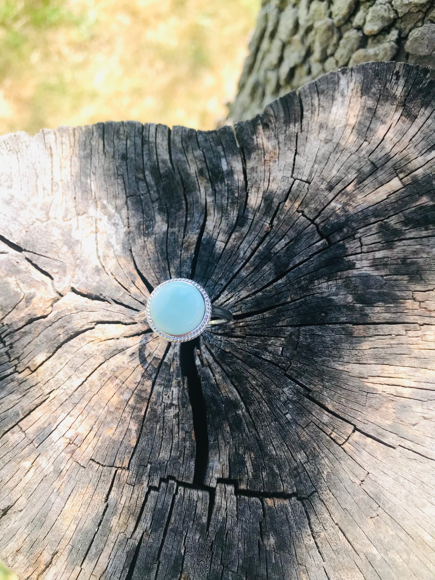 Larimar Round Ring