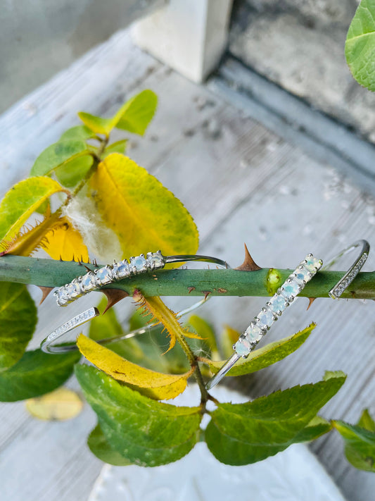 Opal Bangle Bracelet