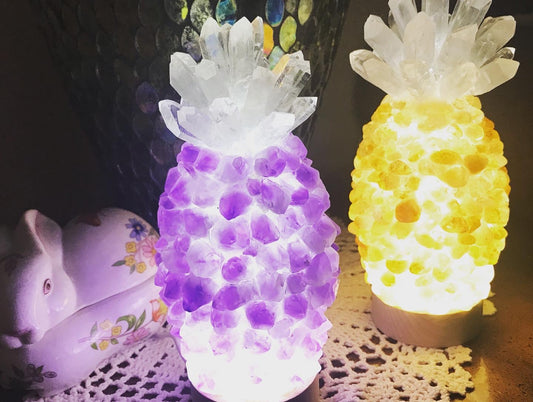 Crystal Pineapple Lamps