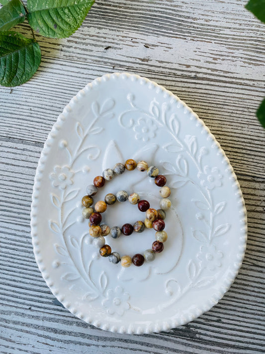 Crazy Lace Agate Bracelets