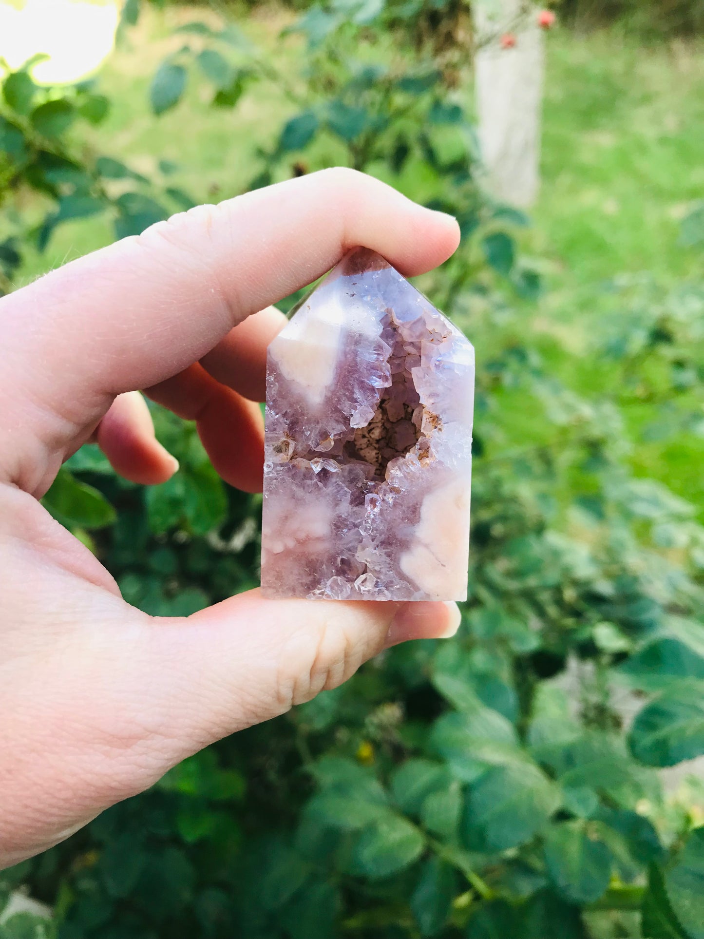 Purple (Amethyst) Flower Agate Tower