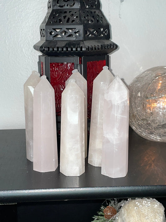 Pink Calcite Towers