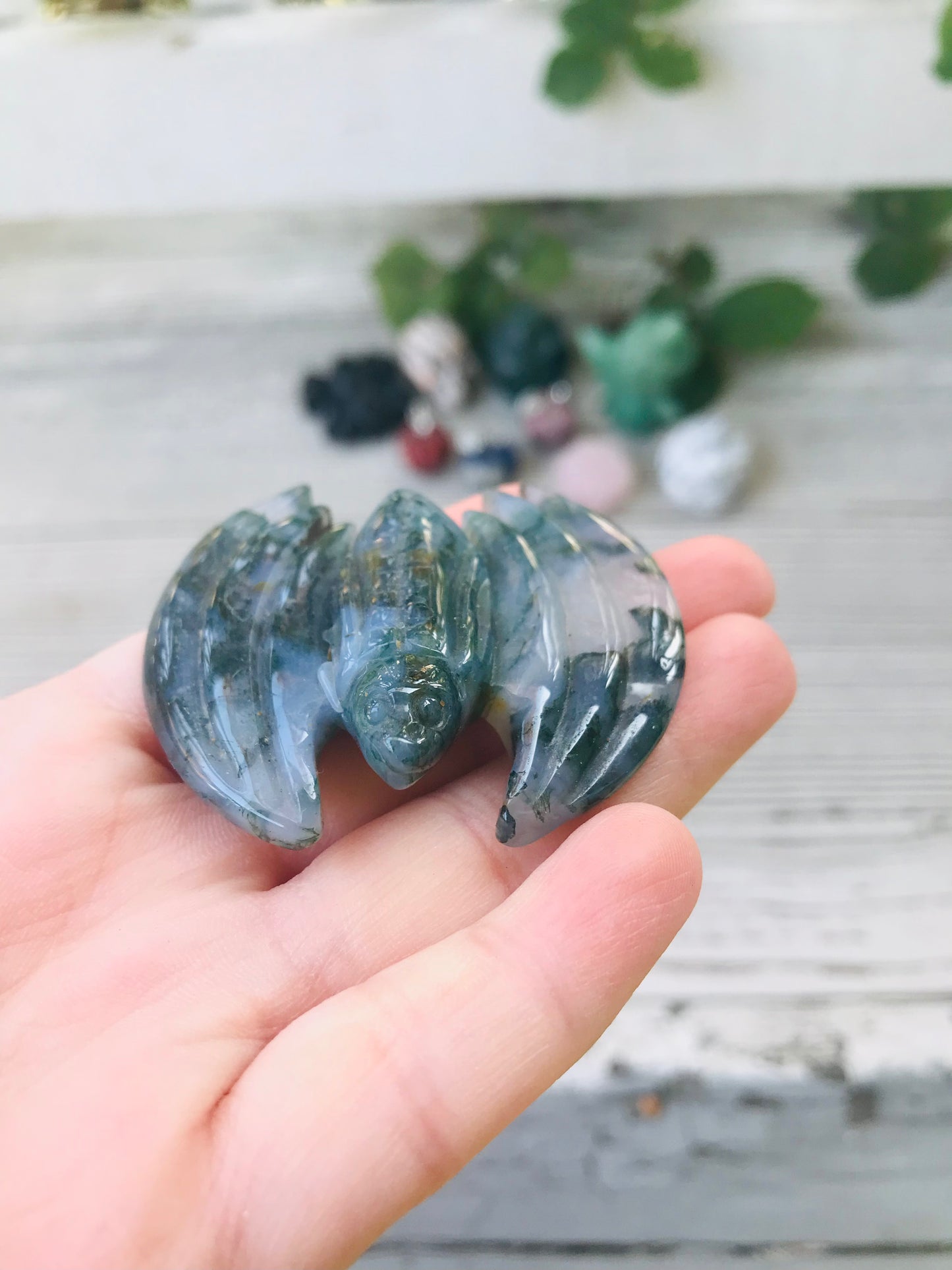 Moss Agate Bats