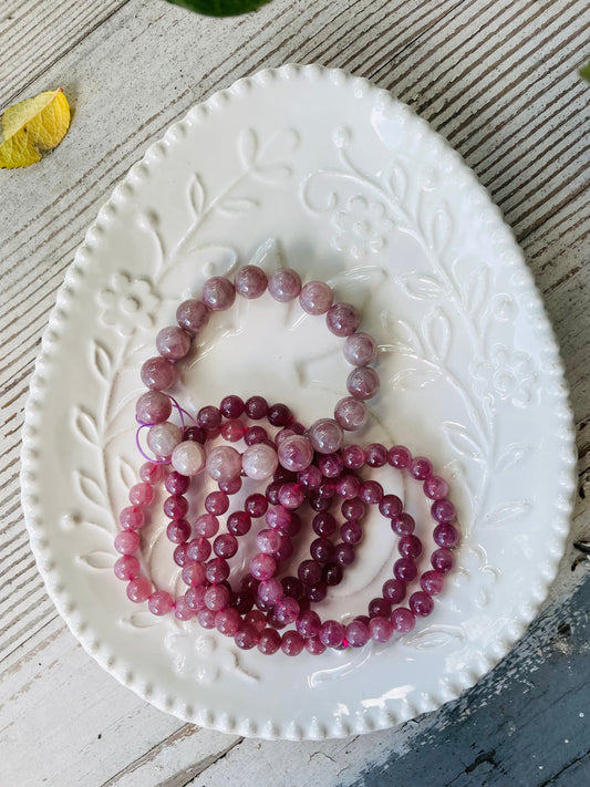 Lavender Rose Quartz Bracelet