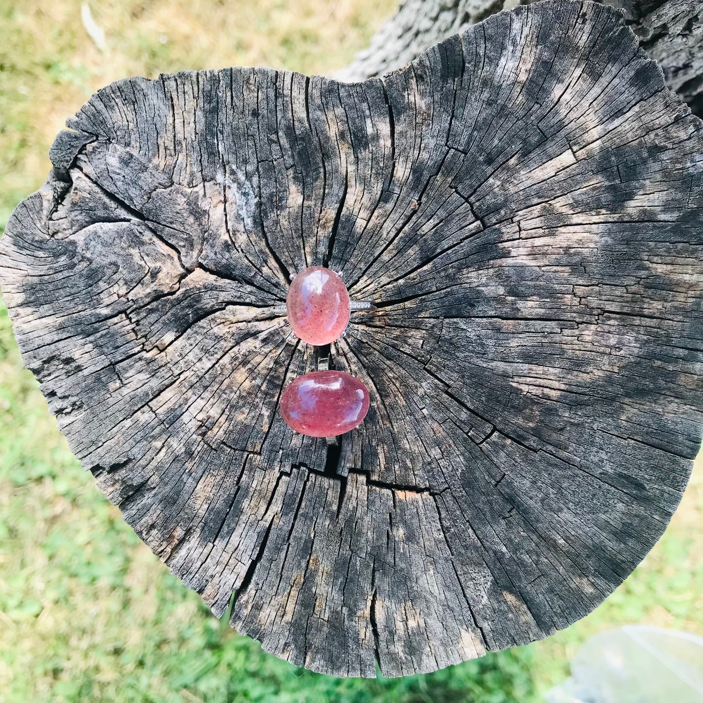 Strawberry Quartz Rings