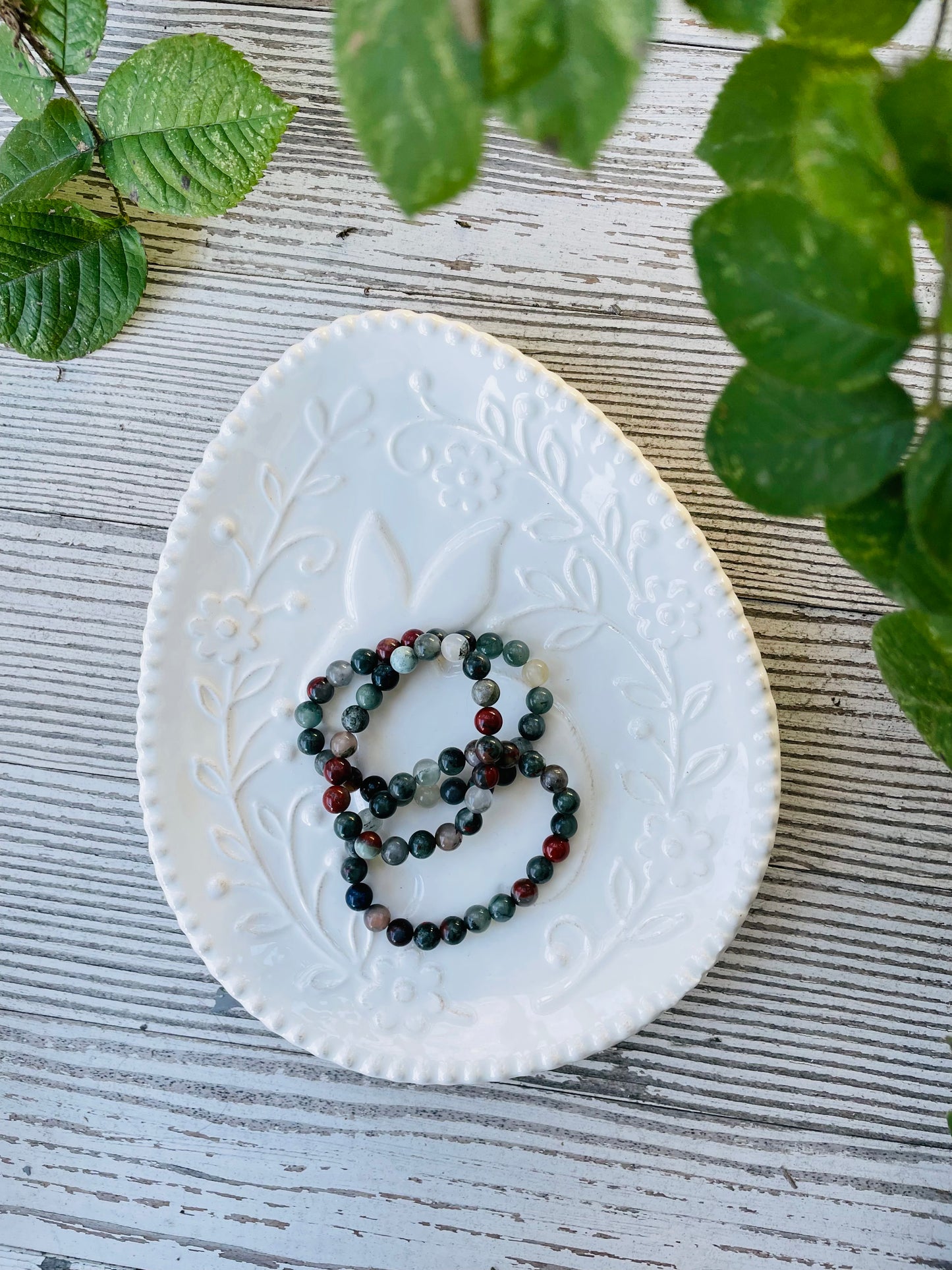 African Blood Stone Bracelets