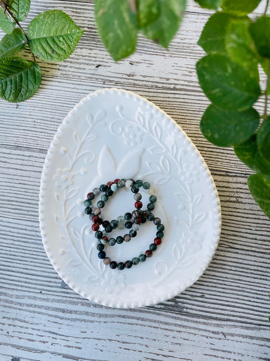 African Blood Stone Bracelets