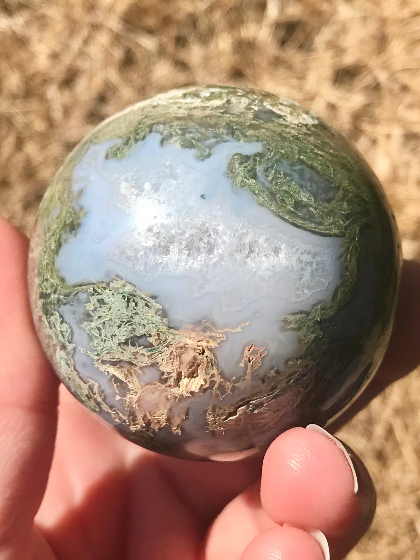 Moss Agate Sphere