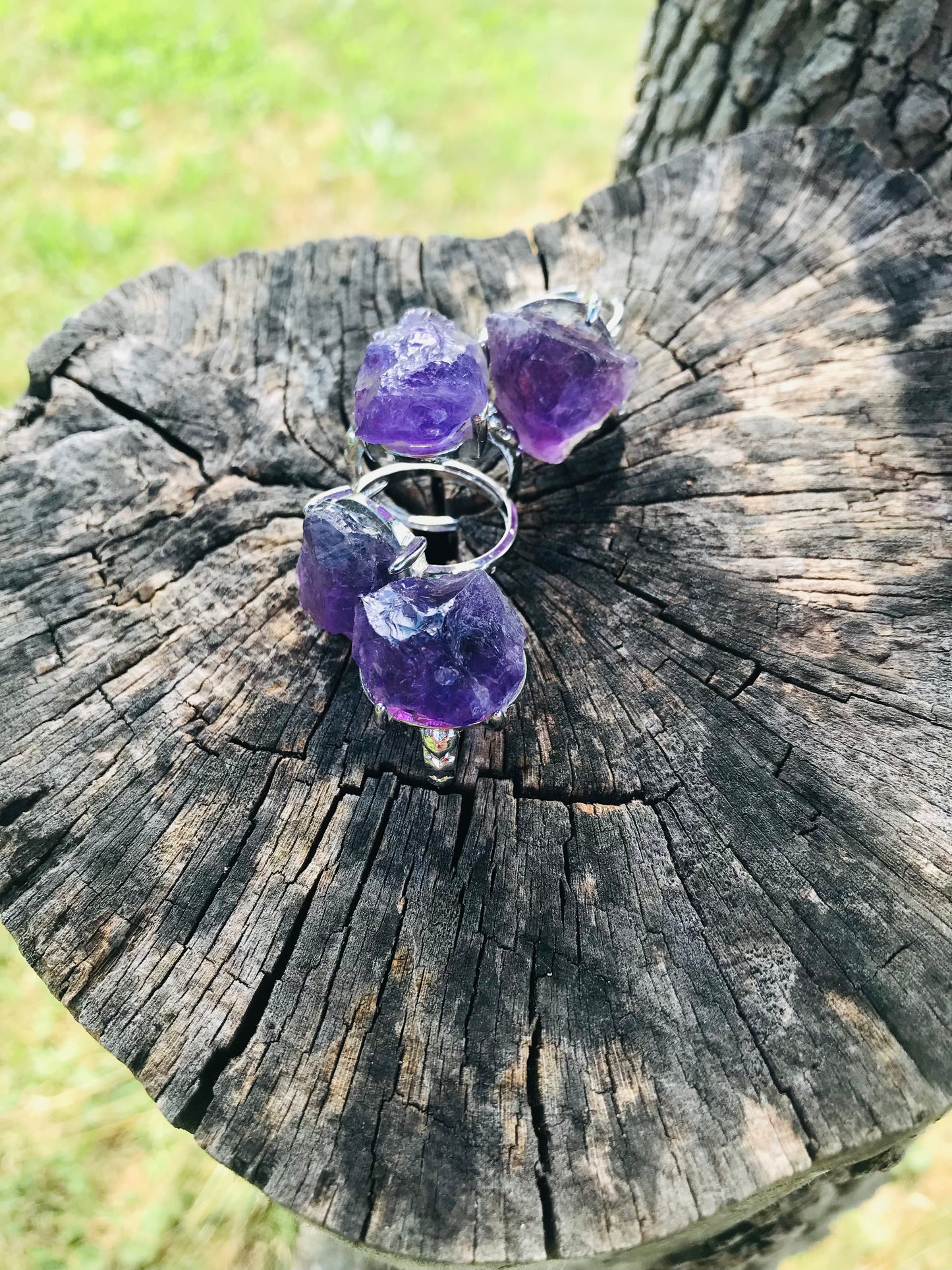 Raw Amethyst Ring