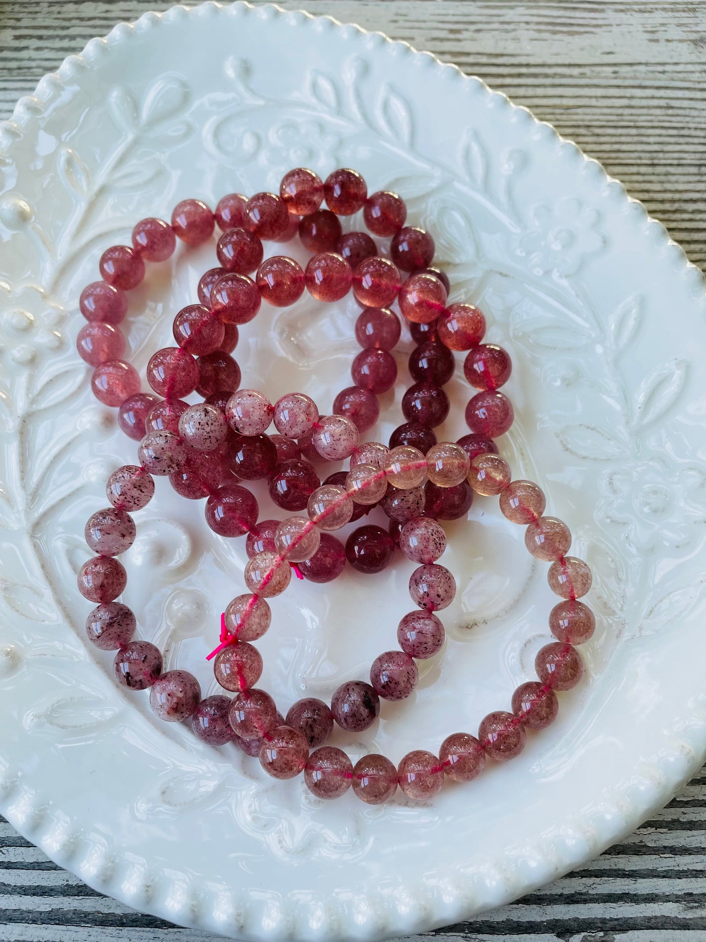 Strawberry Quartz Bracelets