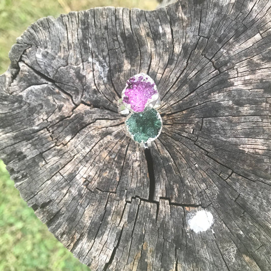 Dyed Quartz Ring