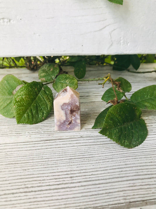 Purple (Amethyst) Flower Agate Tower