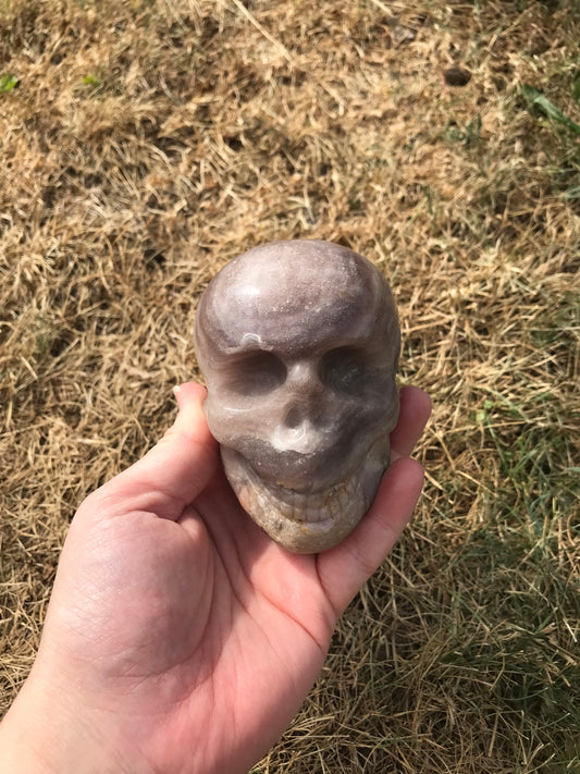 Purple Agate Skull