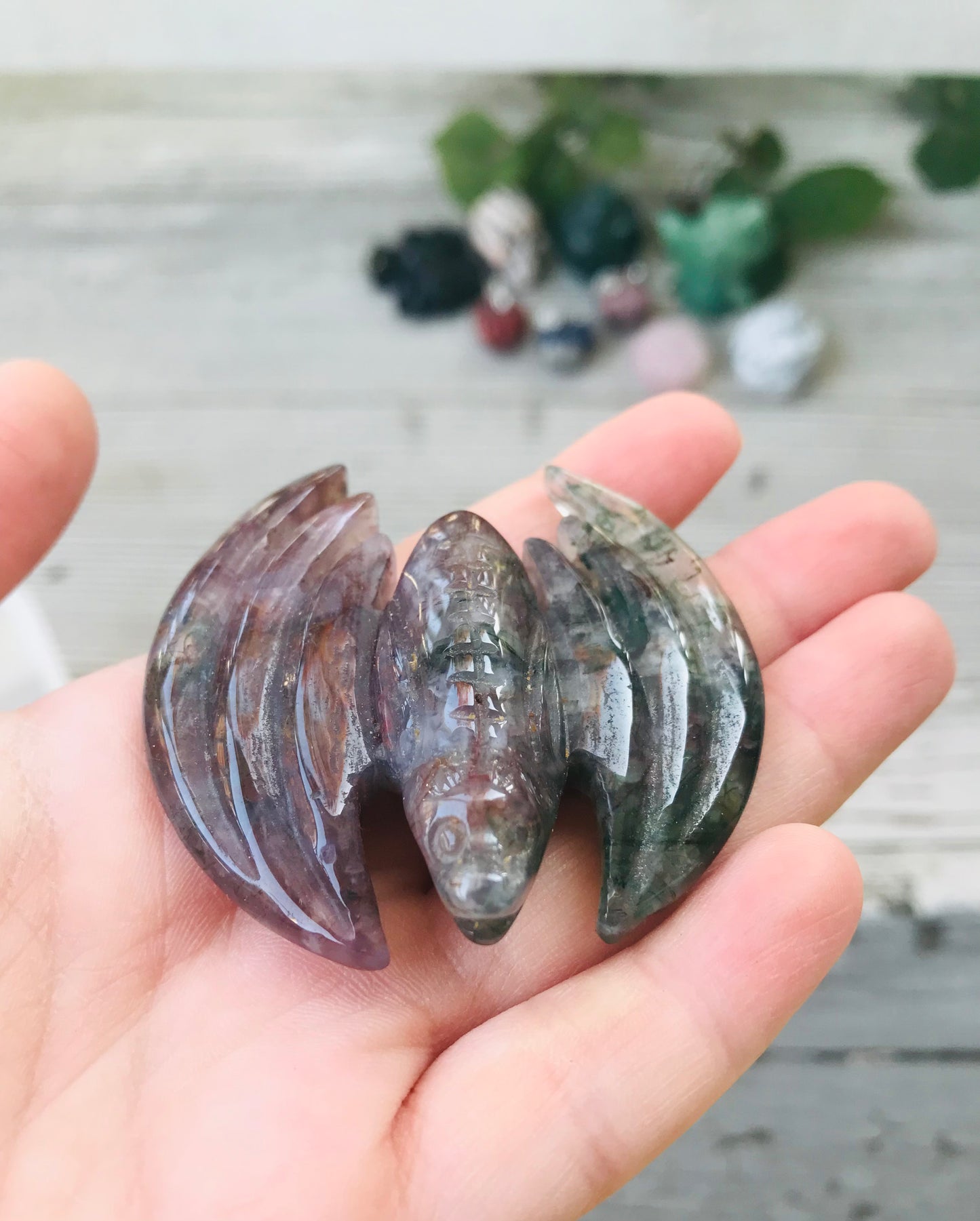 Moss Agate Bats