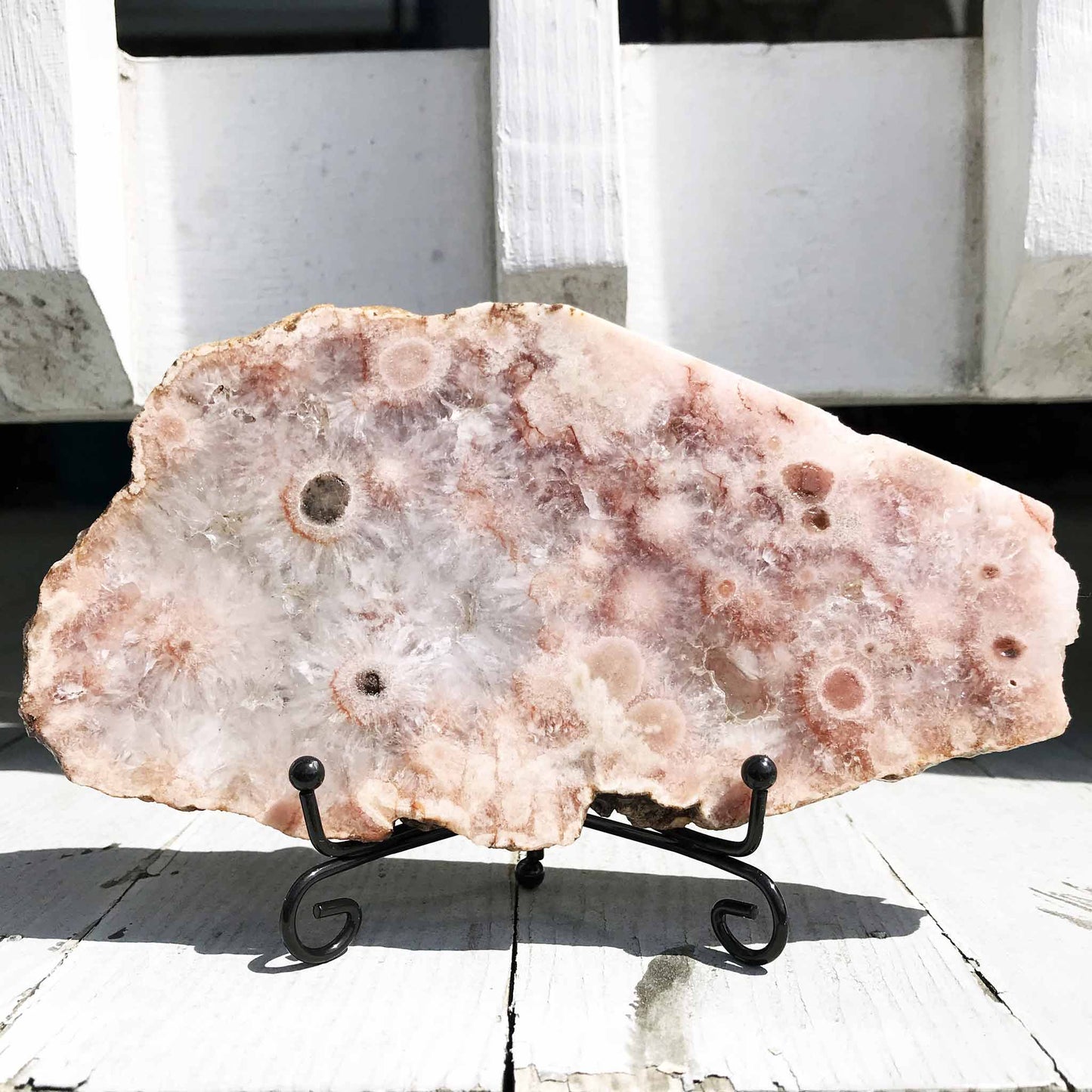 Pink (Amethyst) Flower Agate Slab