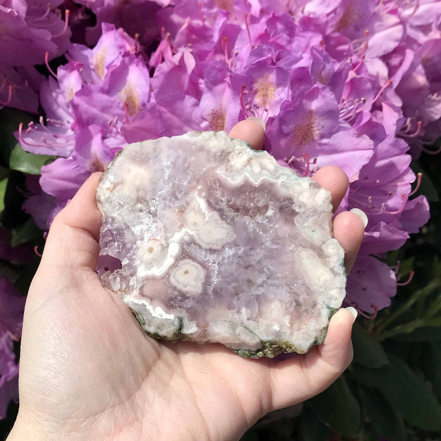 Pink (Amethyst) Flower Agate Slab