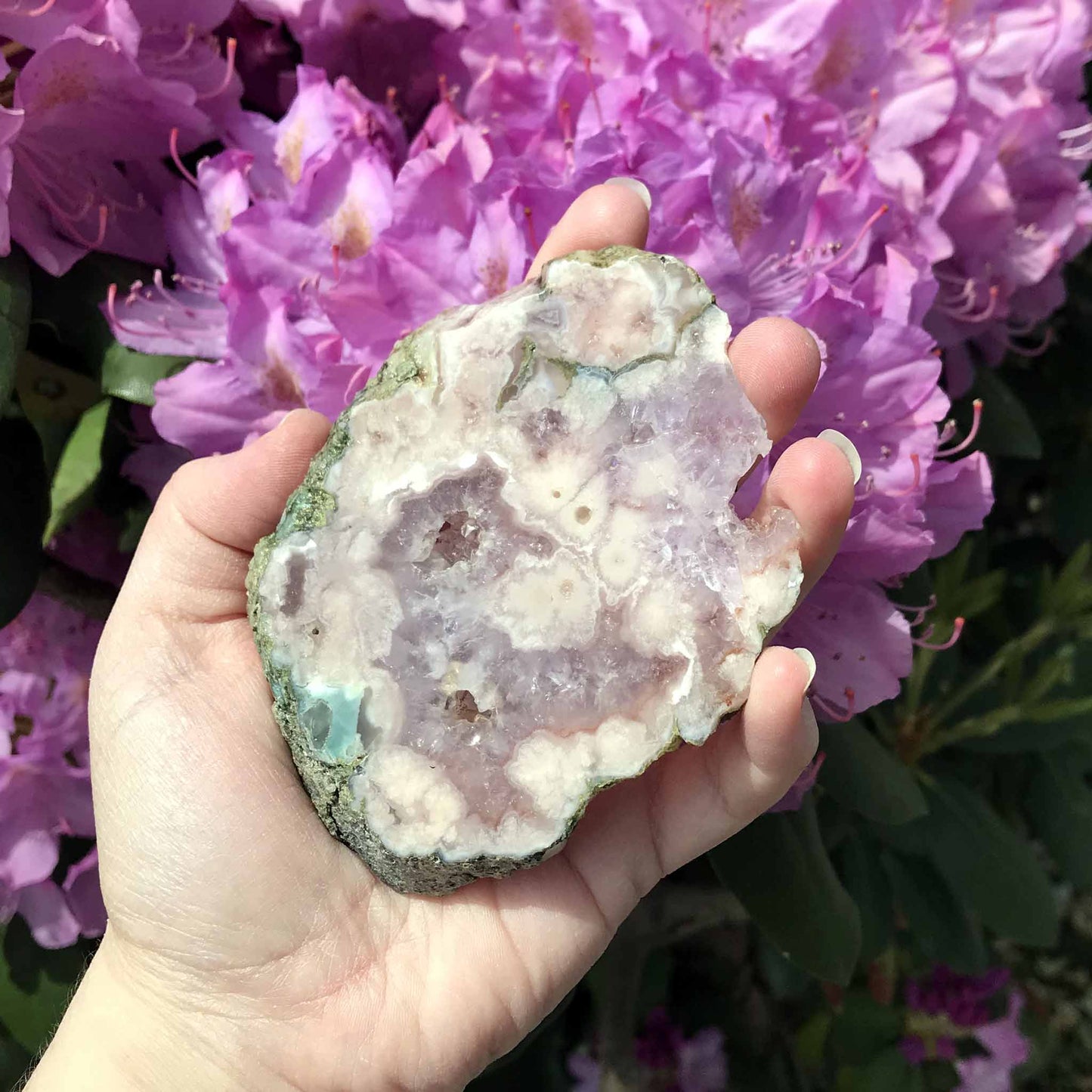 Pink (Amethyst) Flower Agate Slab