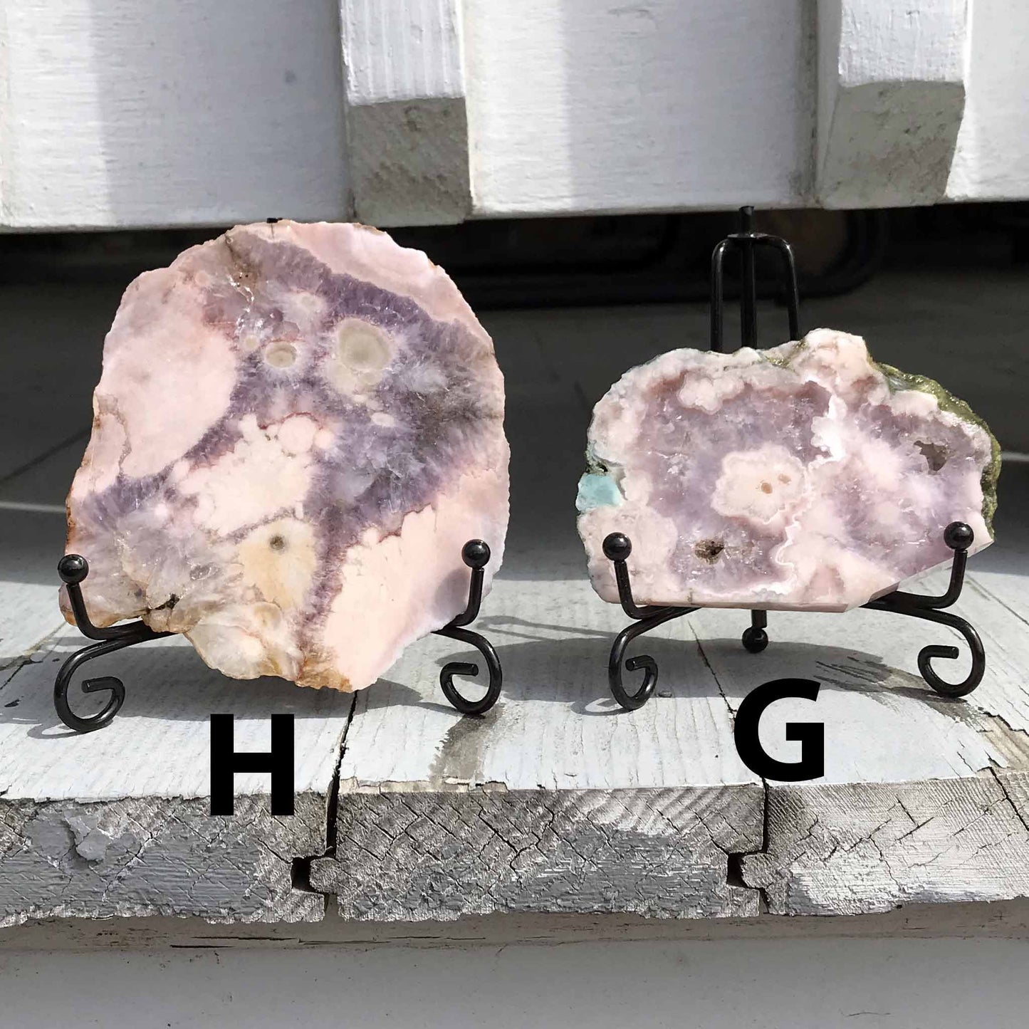 Pink (Amethyst) Flower Agate Slabs